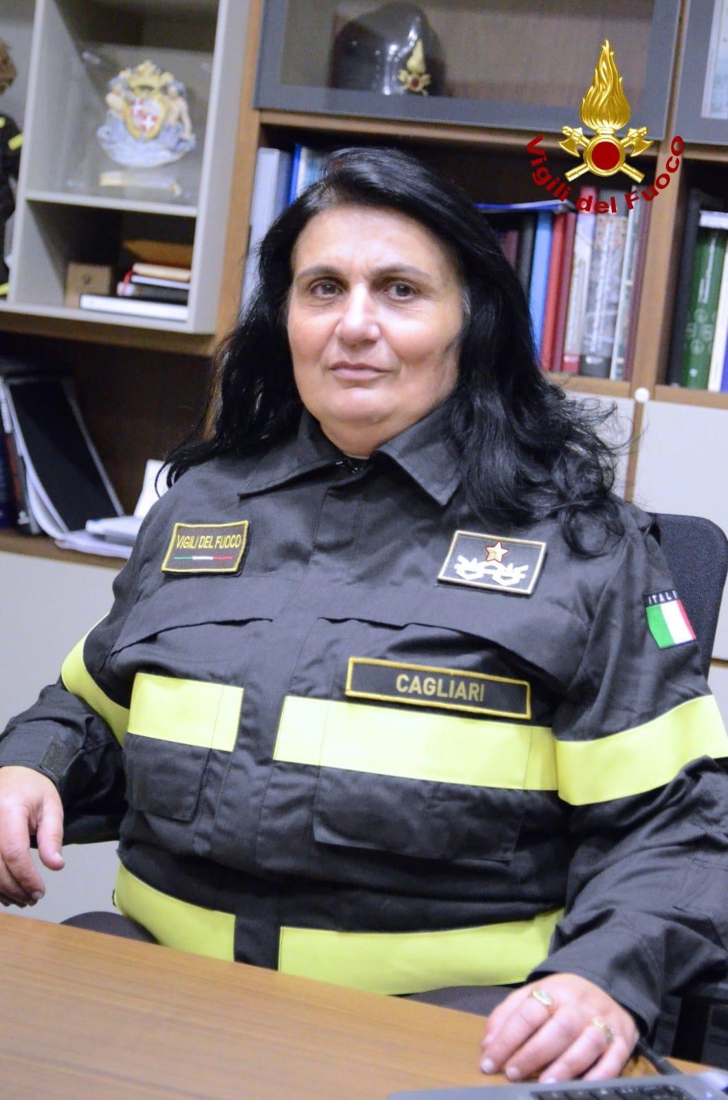 Maria Pannuti, comandante dei vigili del fuoco Sardegna