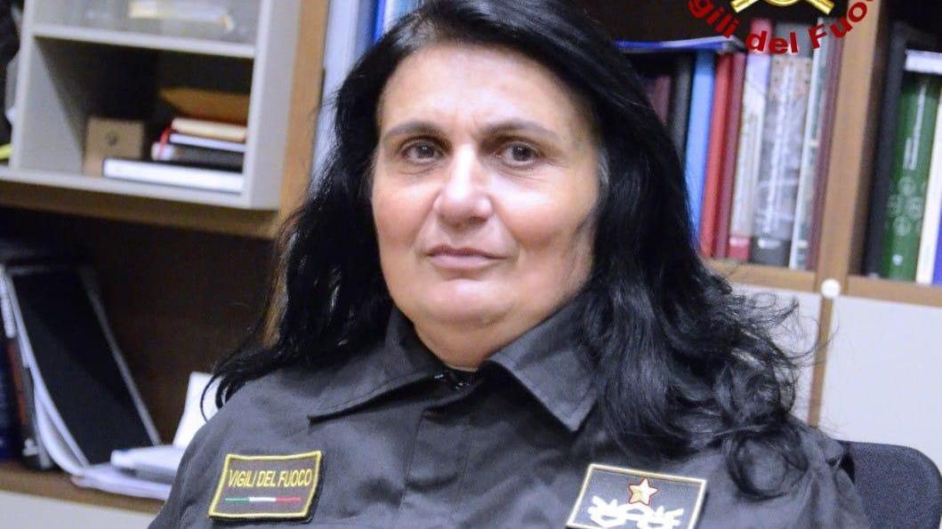 Maria Pannuti, comandante dei vigili del fuoco Sardegna