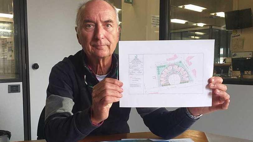 Pecorini mostra il rendering del progetto mai realizzato