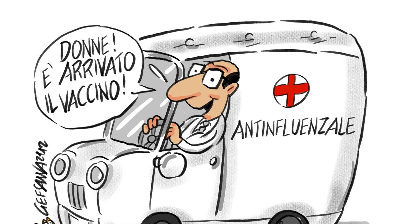 La vignetta di Gef: è partita la campagna antinfluenzale