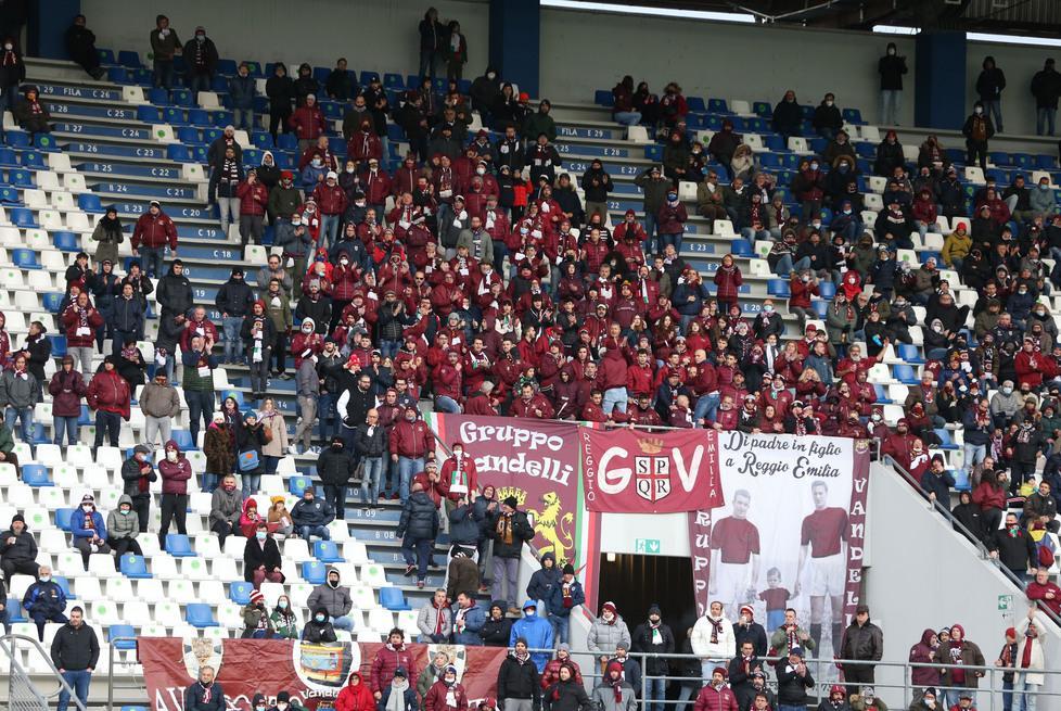 Pochi tifosi per la Reggiana: «Il Covid ci ha limitati» 