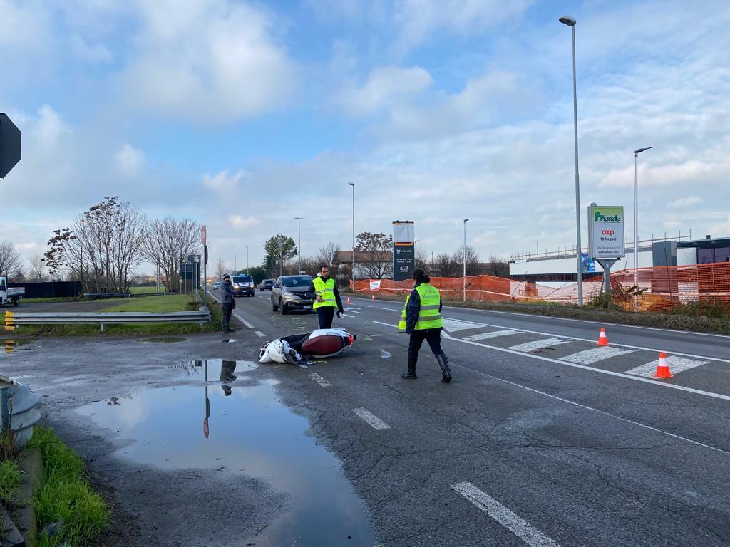 La scena dell'incidente