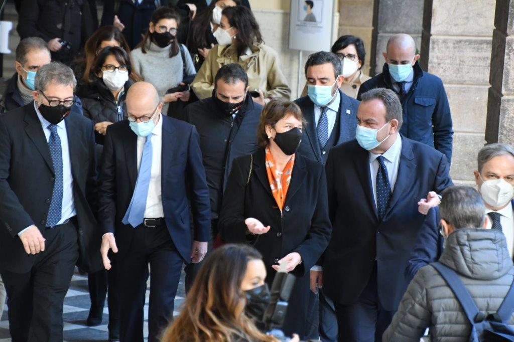 La ministra Messa e il rettore di Sassari Mariotti (foto Mauro Chessa)