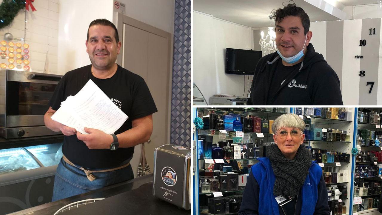 Federico Lenzi (Bar Bricc'o, Centro commerciale piazza Berlinguer), Cristian Tangreda ( Nuovo bar Falcone lungomare Marconi 306) e Serena Feré ( Acqua e sapone lungomare Marconi 75)