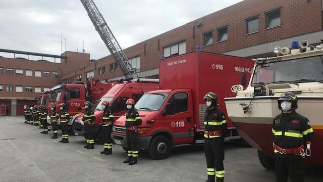 Grosseto, i vigili del fuoco celebrano Santa Barbara
