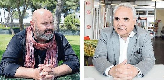 Il sindaco di Cecina Samuele Lippi e quello di Rosignano Daniele Donati