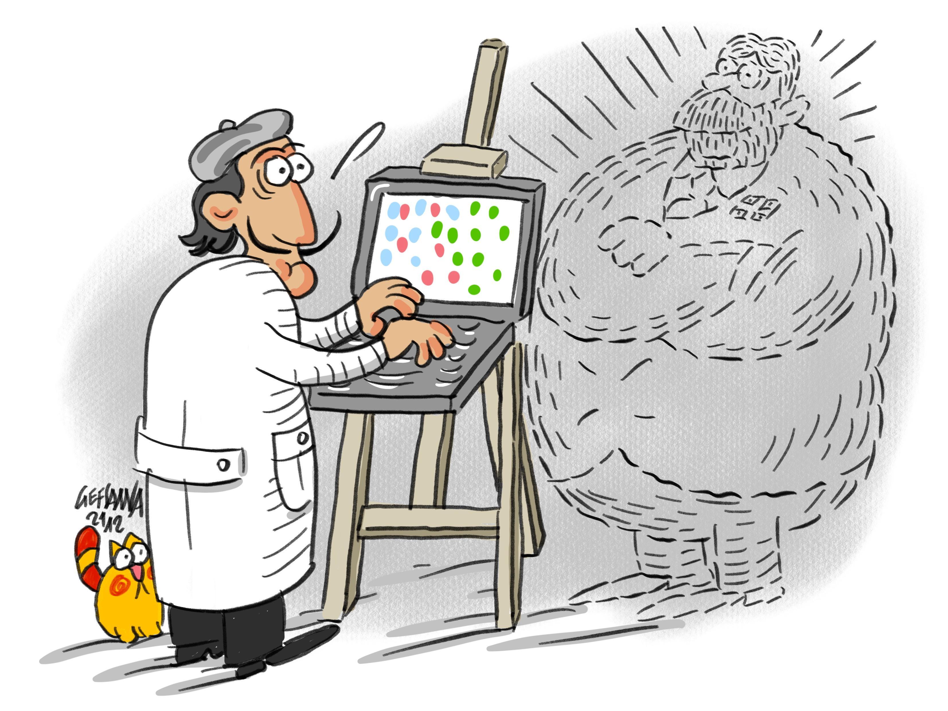 La vignetta di Gef: l'arte digitale del Metaverso, un sassarese tra i pionieri