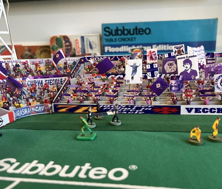 Il Subbuteo e la Fiorentina Le passioni di Nicola Dragoni