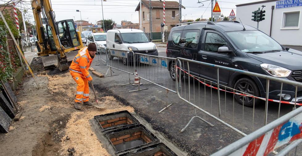 Via Bologna, lavori ormai finiti