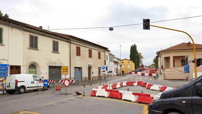 I lavori sul ponte di Marcignana a ottobre