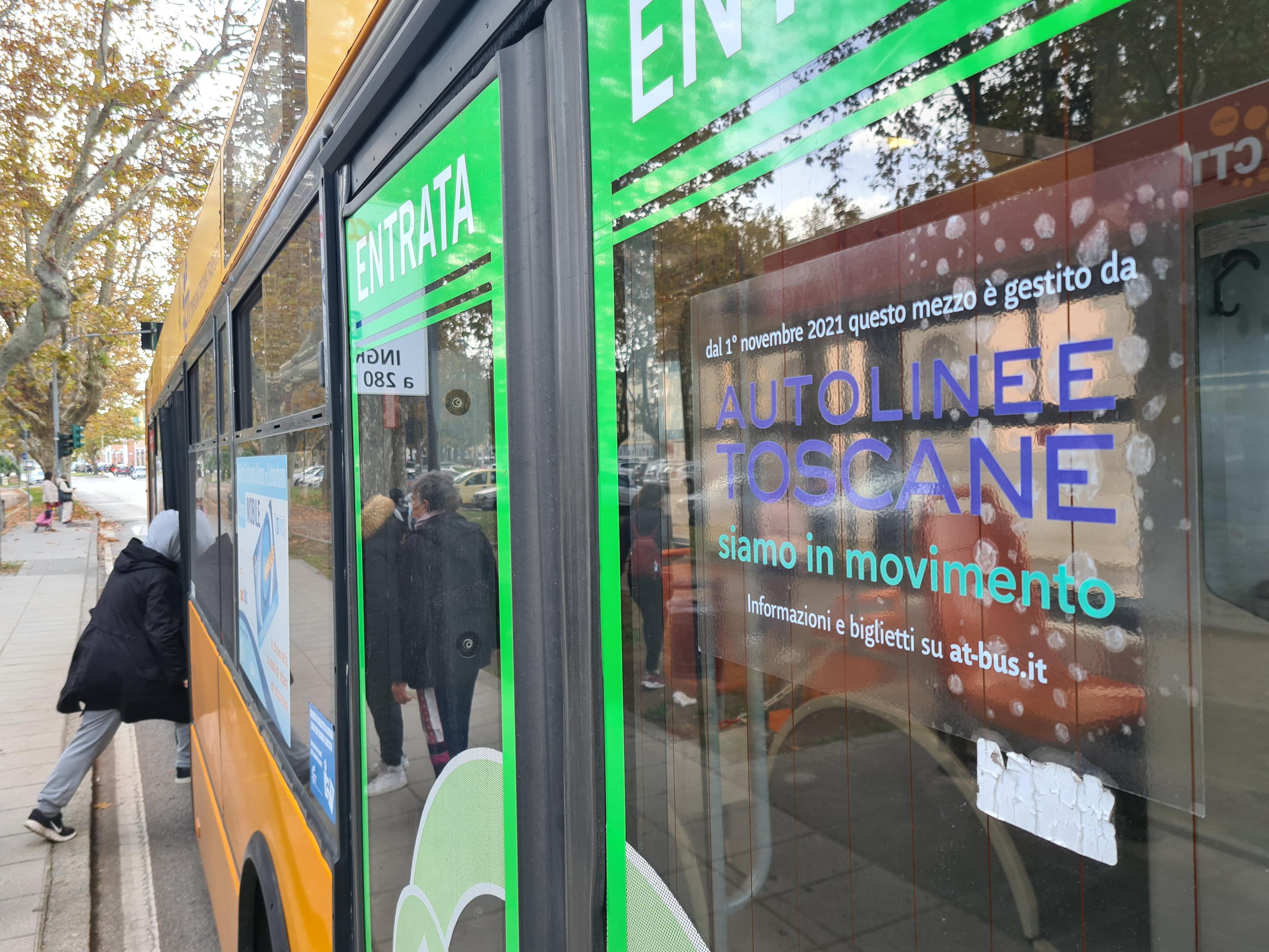 Un mezzo di Autolinee toscane a Livorno (foto Daniele Stefanini/Silvi)