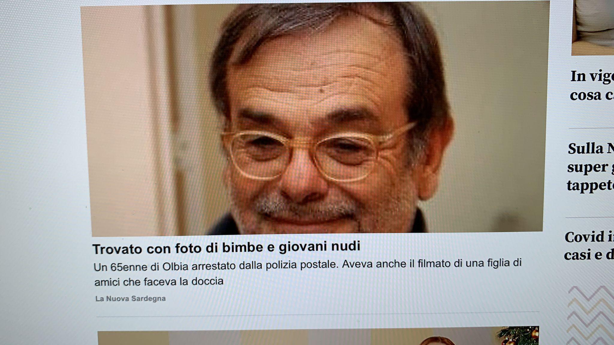 Olbia, la foto dell'avvocato Angelo Merlini pubblicata per errore