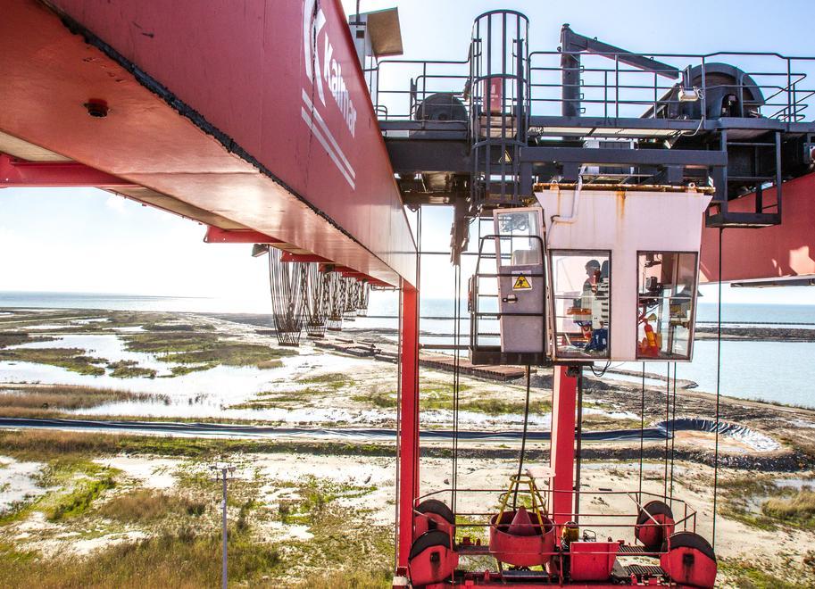 L’area delle vasche di colmata dove è prevista la realizzazione della Darsena Europa