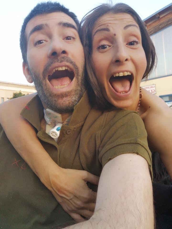 Thomas Granchi con la moglie Selene Sabatini