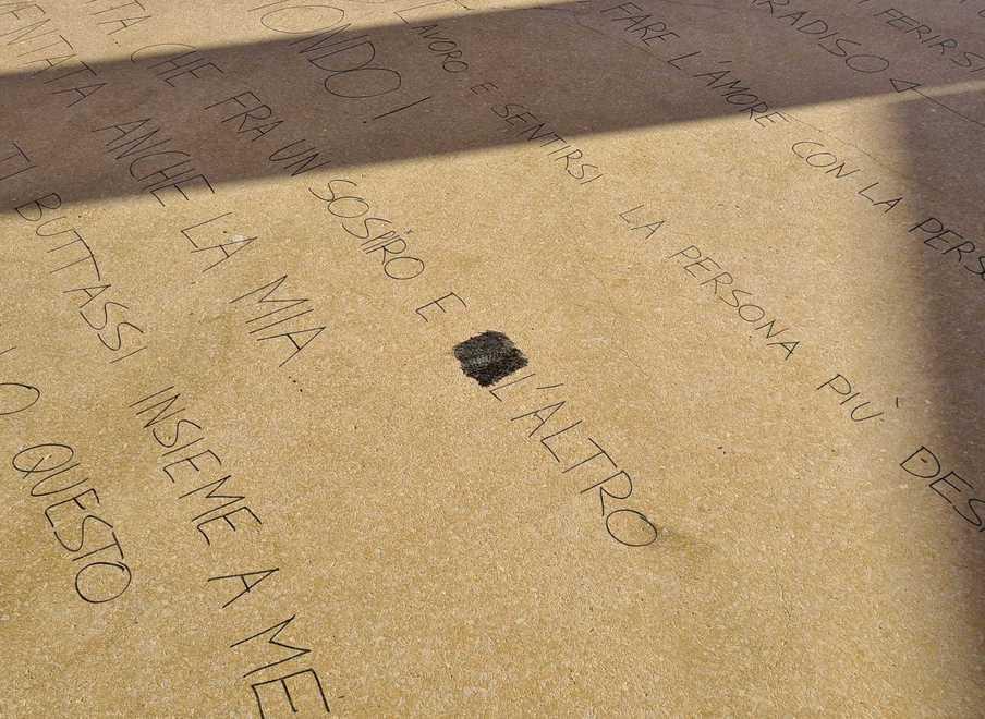Un particolare della lettera (foto Daniele Stefanini/Silvi)