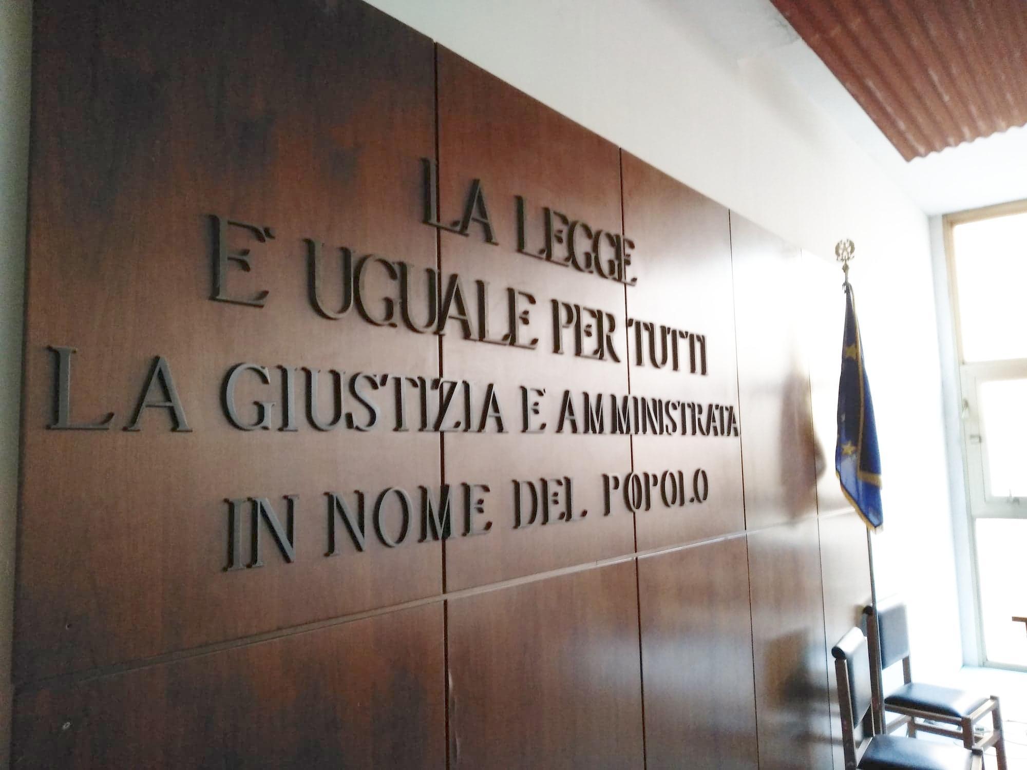 Aula di tribunale (foto d'ardhivio)