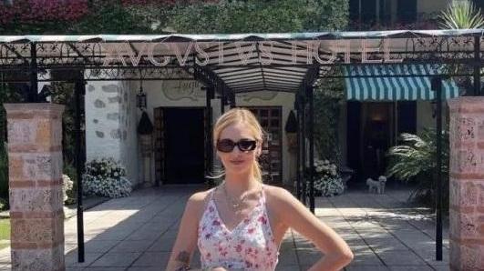 Chiara Ferragni , la scorsa estate in vacanza alll'Augustus