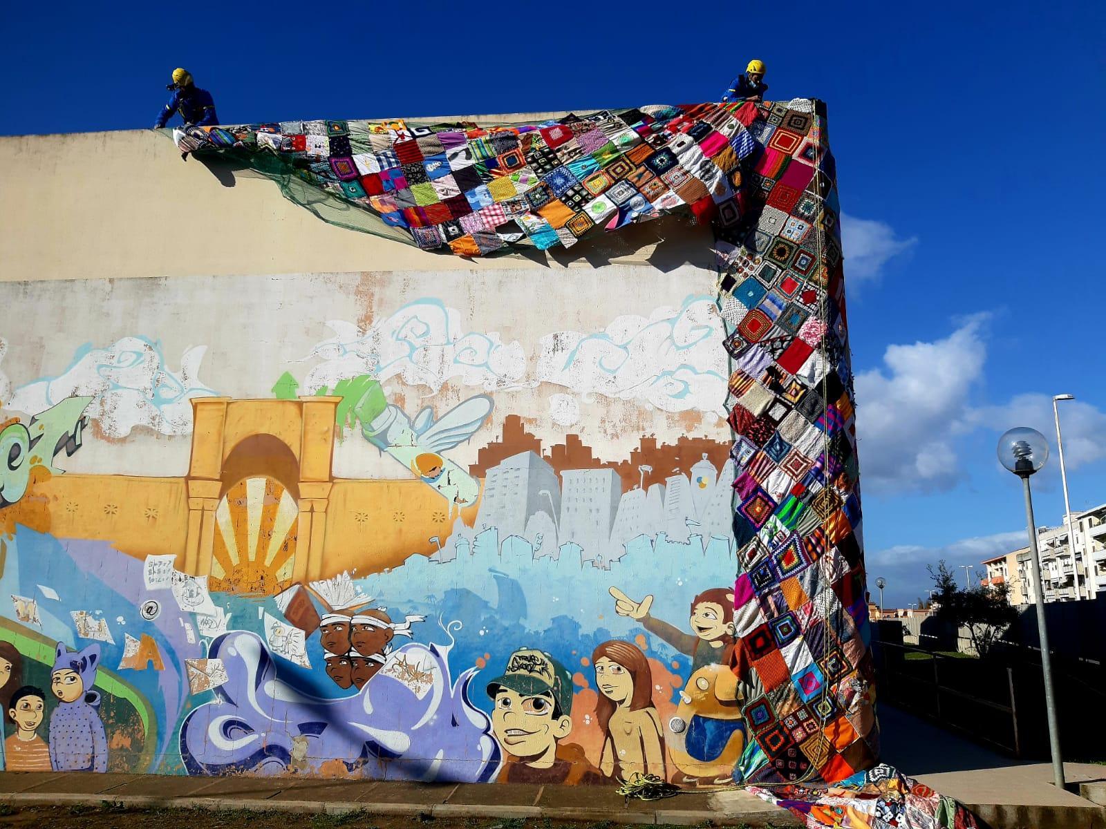 In-tessere: installazione di arte urbana fra Mulinu Becciu e Su Planu