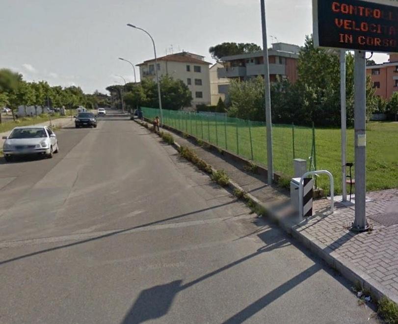 Lungo via di Gello postazioni autovelox e limite a 40 km/h 