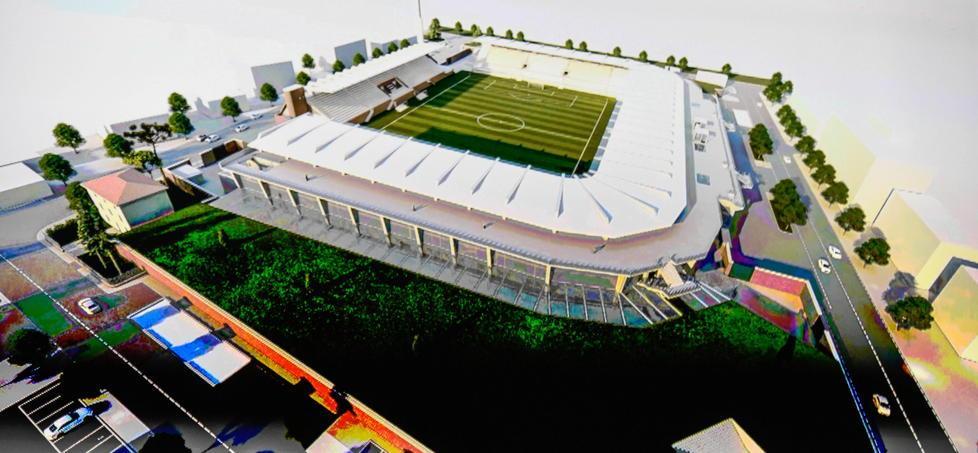 Un’immagine mostra come sarà il futuro stadio Porta Elisa