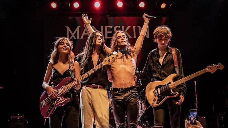 I Maneskin, che tornano a X Factor da ospiti dopo essere stati fra i concorrenti negli anni scorsi