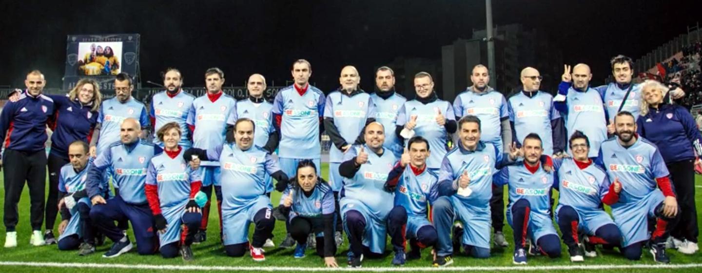 I Fenicotteri ospiti del Cagliari Calcio