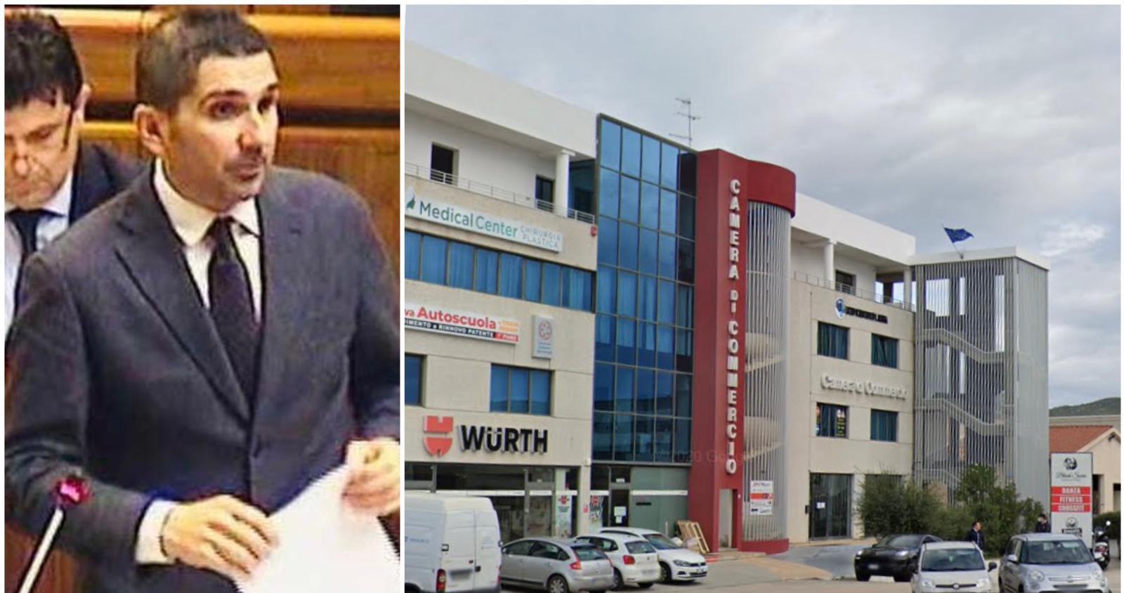 Giuseppe Meloni e il Delta center in zona industriale che ospita alcune classi dello scientico Mossa.