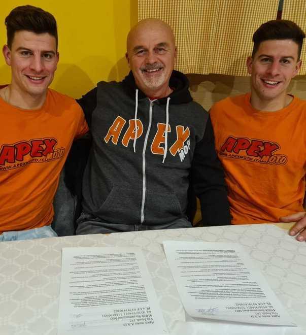 I gemelli Roncaglia nel 2022 ancora col Team Apex Moto