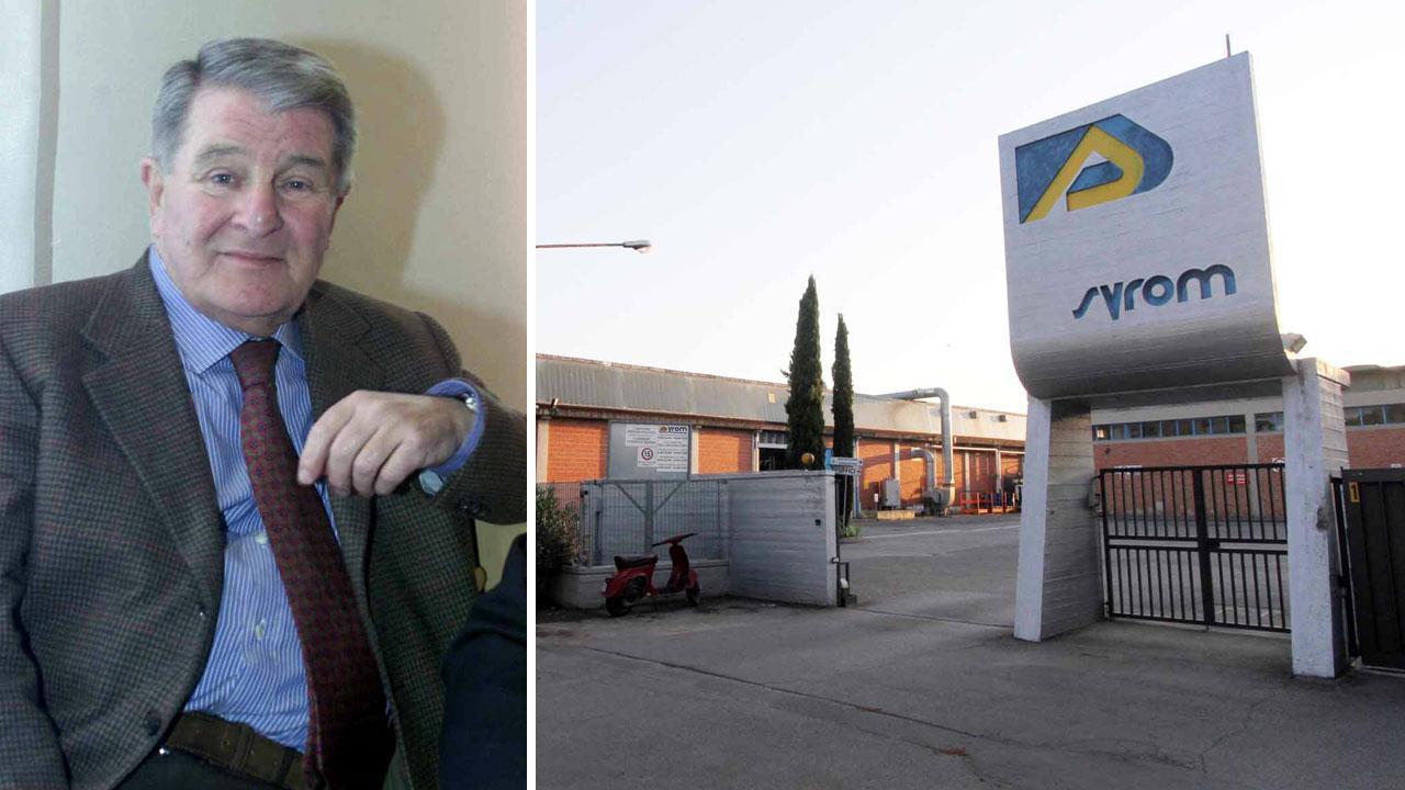 Aldo nasis e la sede della Syrom, a Vinci (FOTO SESTINI)