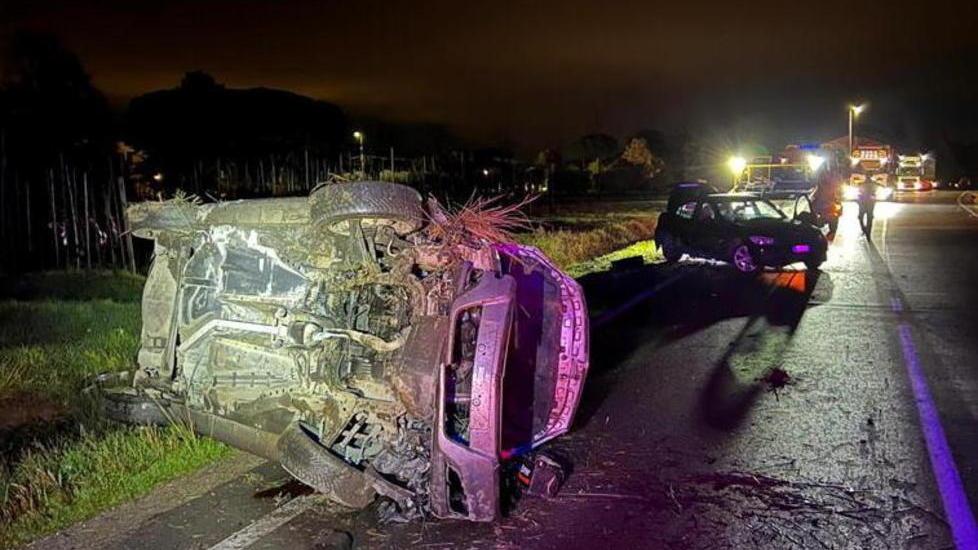 Una foto scattata dopo l’incidente