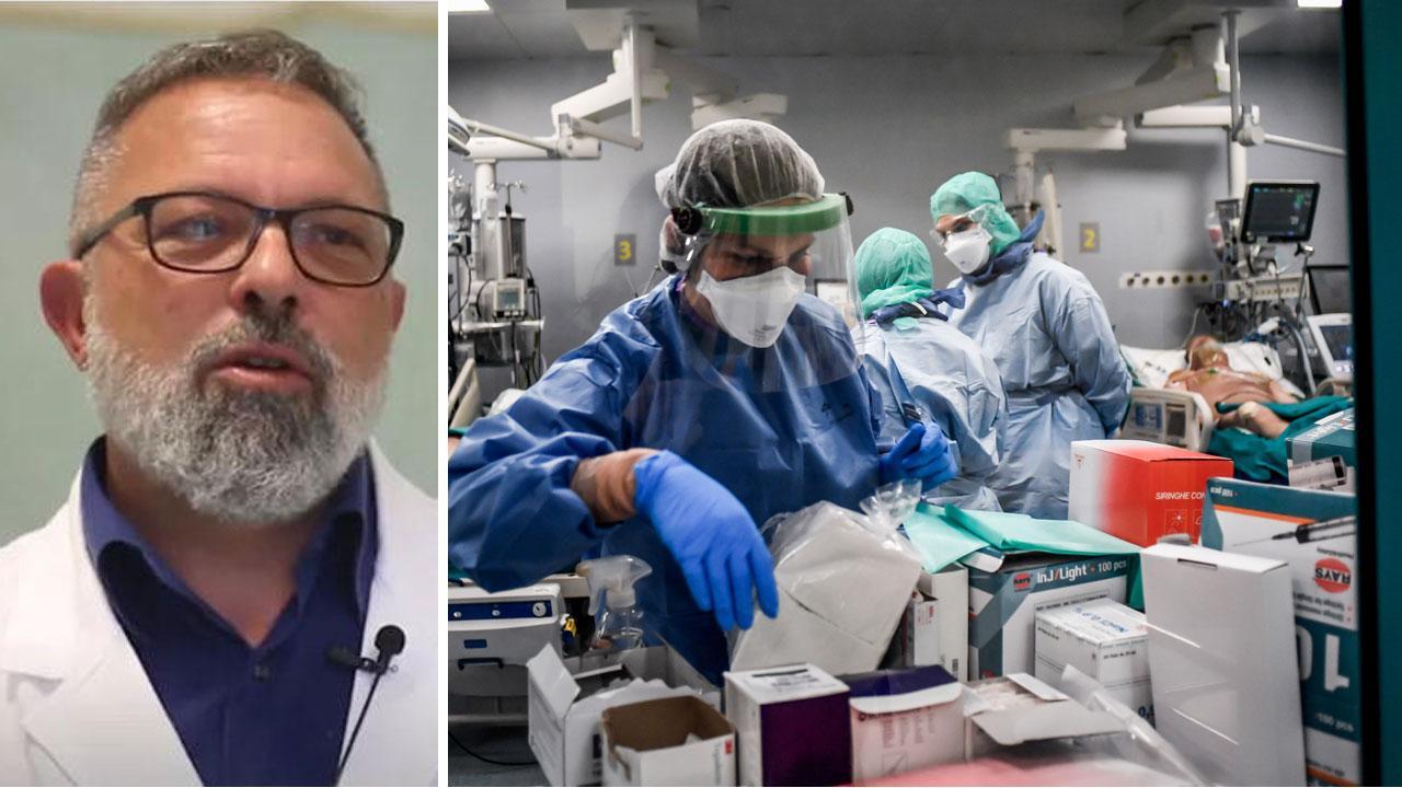 Una terapia intensiva e Luigi De Simone