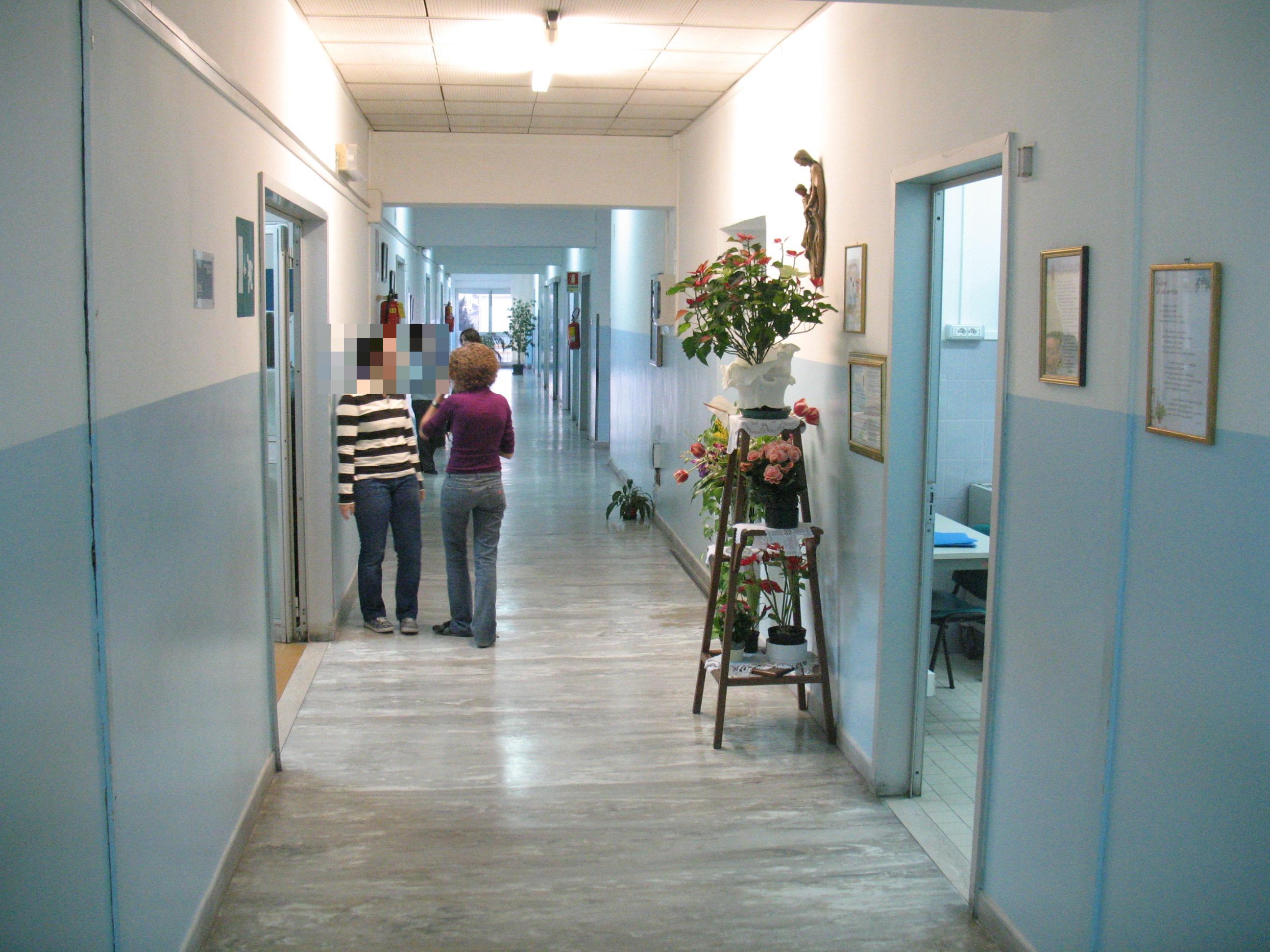 La corsia della clinica chirurgica di Sassari