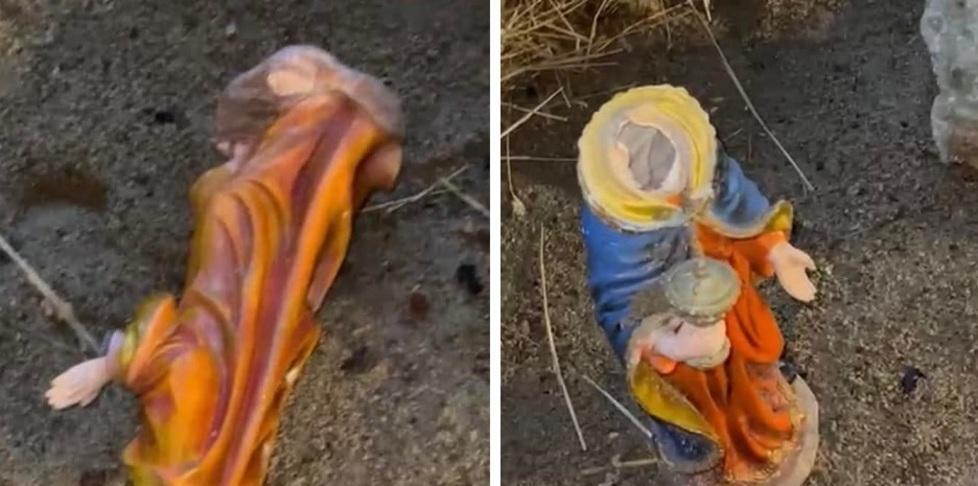 Vandali del presepe “catturati” dalle telecamere