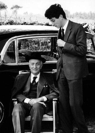 Antonio Segni con un giovane Mario Segni