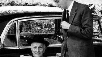 Antonio Segni con un giovane Mario Segni