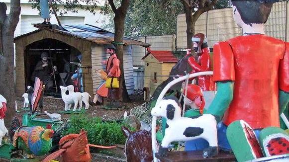 Presepe di cartapesta a Salivoli