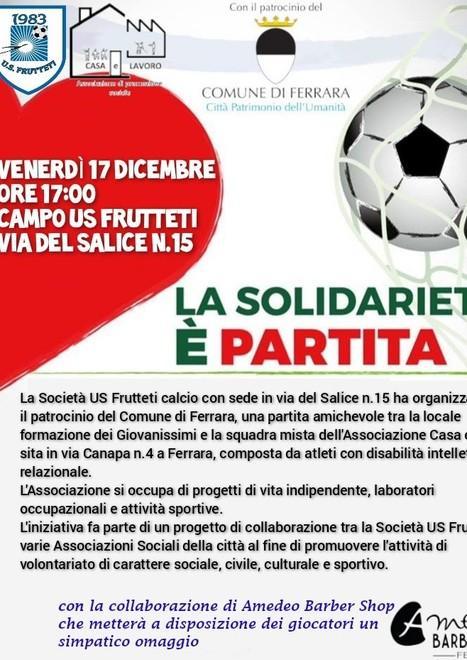 Gli atleti disabili di Casa e Lavoro venerdì alle 17 contro il Frutteti