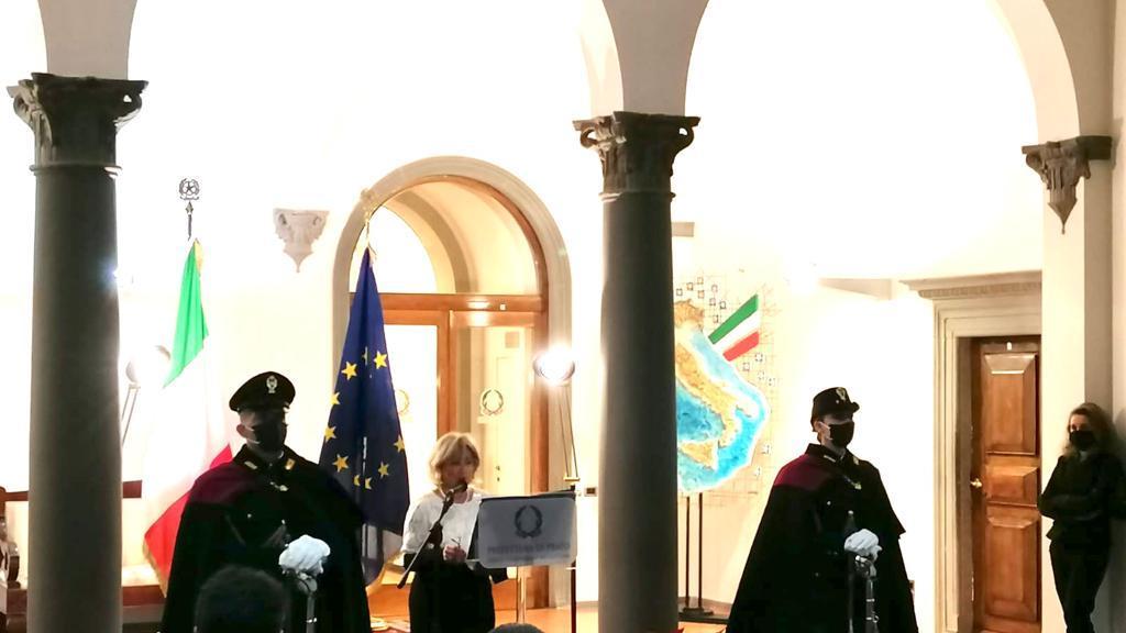La cerimonia in Prefettura