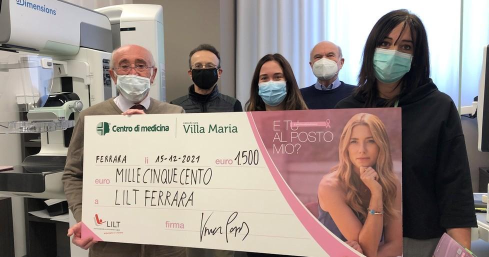 Assegno alla Lilt dal Cmf