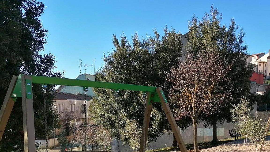 Pattada, piccolo parco giochi comunale a Binza ’e Cheja
