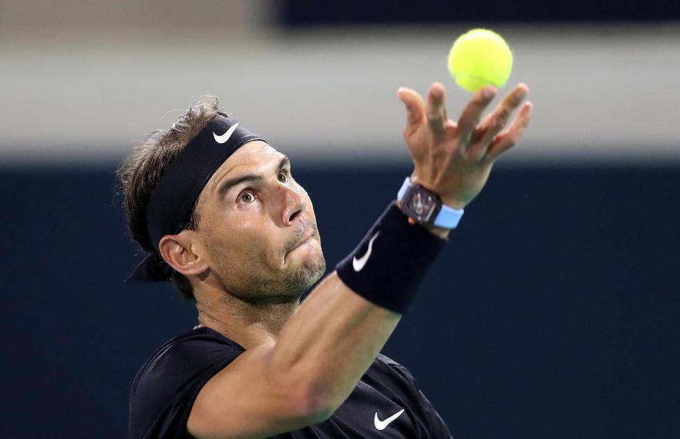 Rafa Nadal in campo dopo lo stop da agosto: sconfitto da Murray