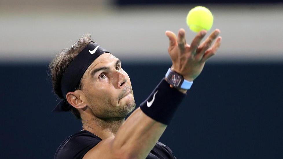 Rafa Nadal in campo dopo lo stop da agosto: sconfitto da Murray