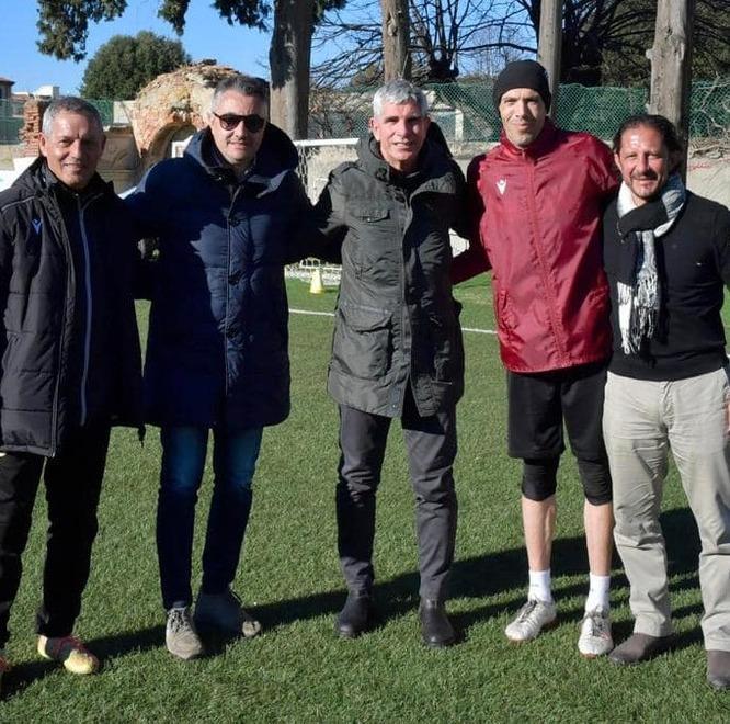 Un ospite speciale: ecco Francini al campo