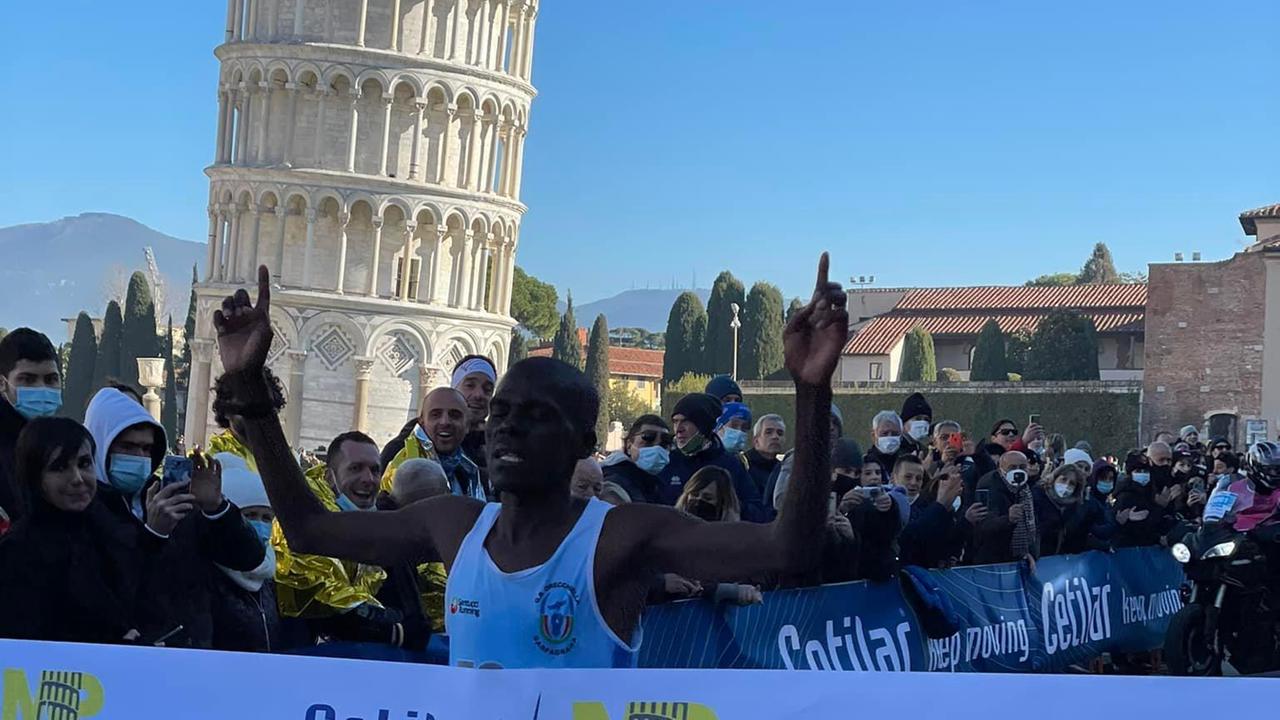 Il vincitore Jean Baptiste Simukeka