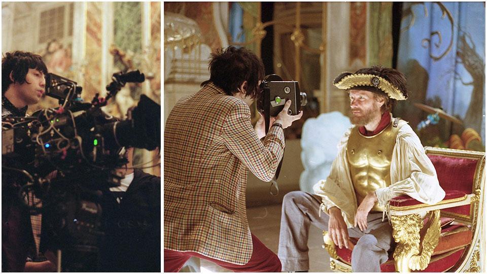 Tommaso Sabatini durante le riprese del video del singolo “La Primavera”, con Jovanotti