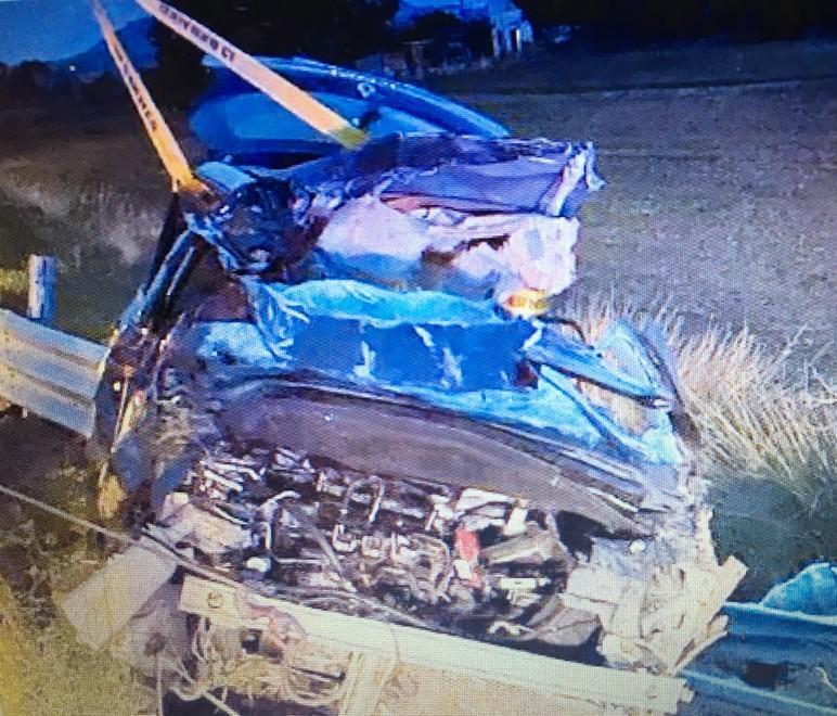L'auto su cui viaggiavano Marta e il fidanzato l'11 novembre scorso