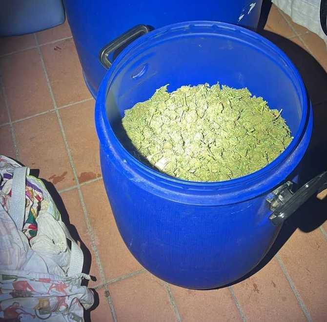 In casa 80 chili di marijuana e hashish 