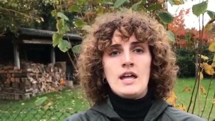 Elisa Barbato, rappresentante del Comitato per la tutela del bosco di Pioppete