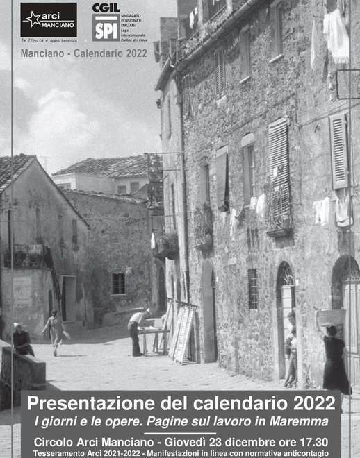 A Manciano il circolo Arci presenta il calendario