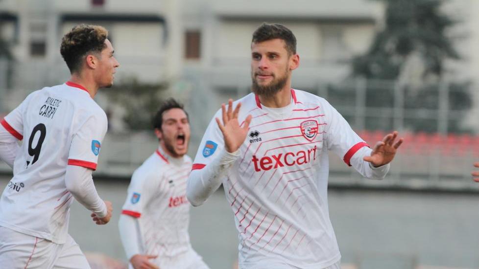 Bell’Athletic Carpi: Boccaccini acciuffa il Lentigione al 92’